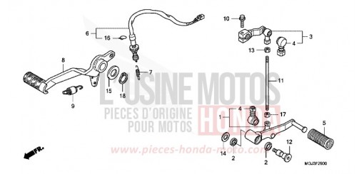 PEDALE CBF1000FAB de 2011